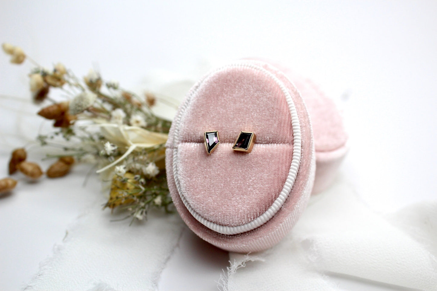 "Iris" Geometric Mis-Match Spinel Studs