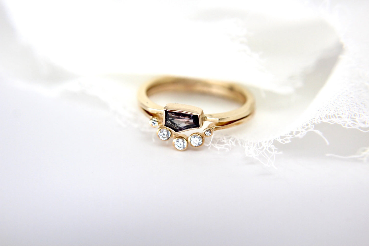Geometric Spinel “Aubrey” Ring