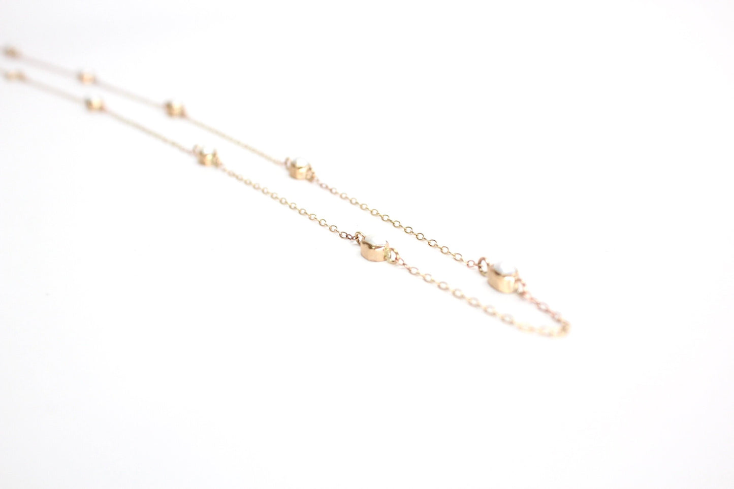 Pearl "Emily" Station Necklace