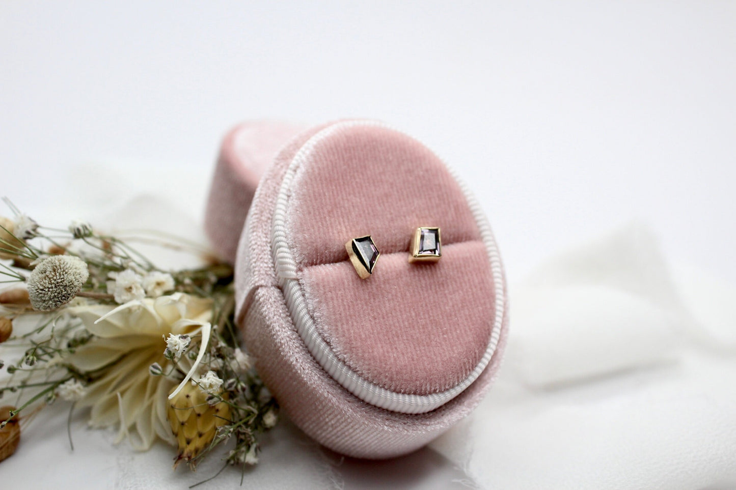 "Iris" Geometric Mis-Match Spinel Studs