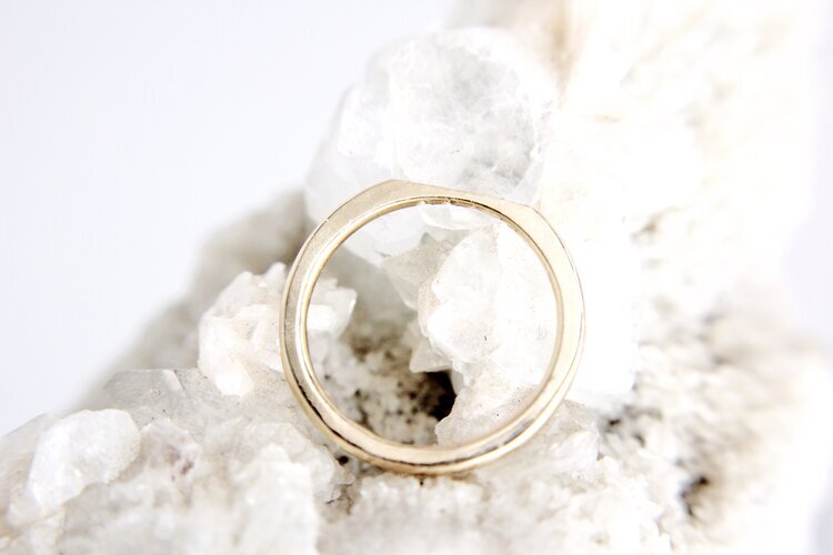 Diamond Medium Flat Top Band