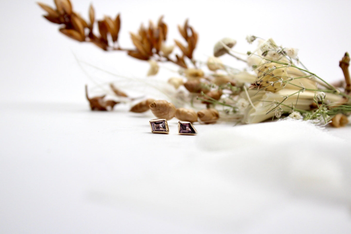 "Iris" Geometric Mis-Match Spinel Studs