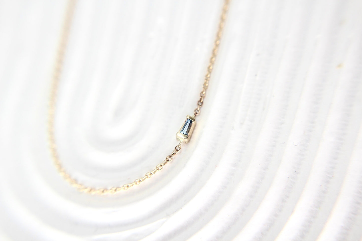 Sapphire "Cassia" Baguette Layering Necklace