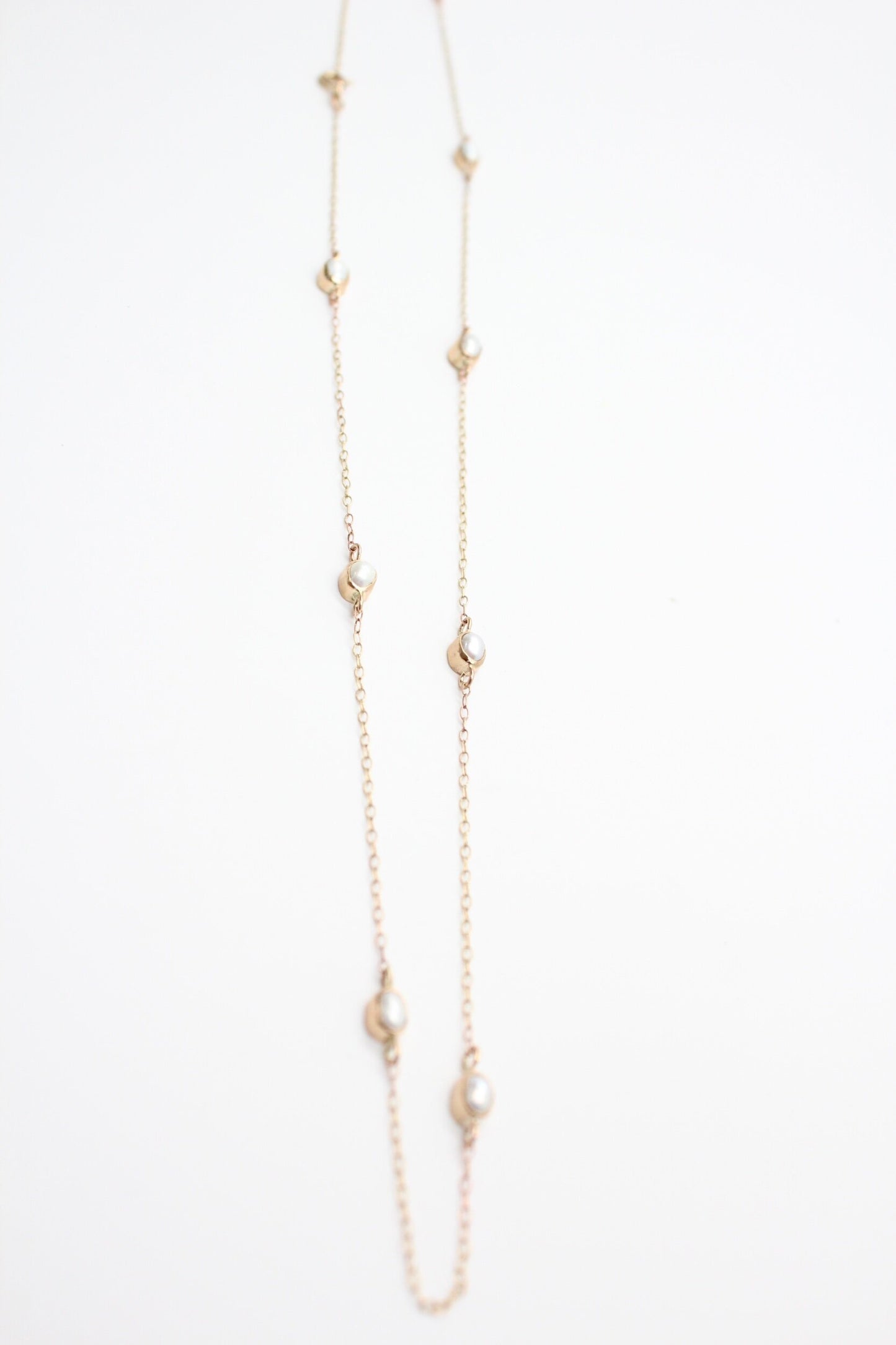 Pearl "Emily" Station Necklace