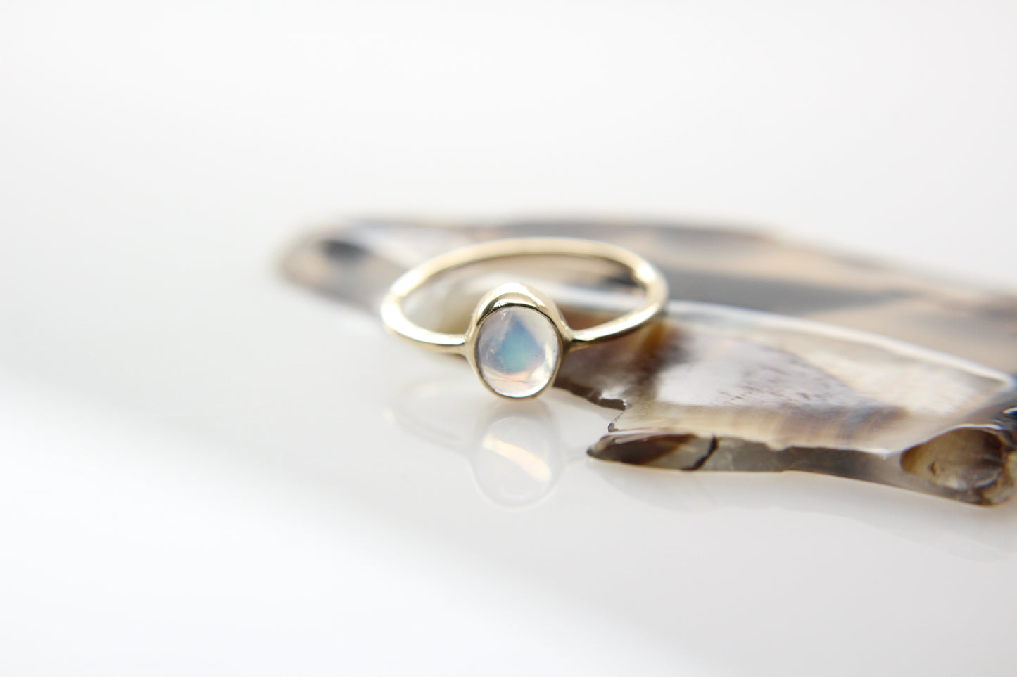 Rainbow Moonstone “Eden” Ring