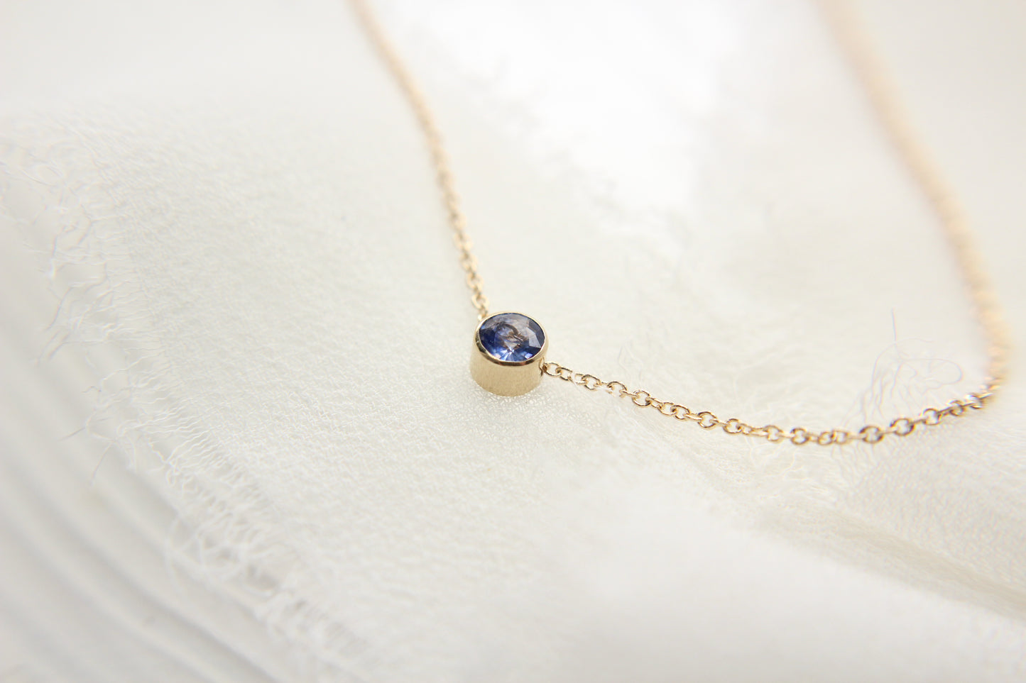 Sapphire "Grace" Sliding Necklace