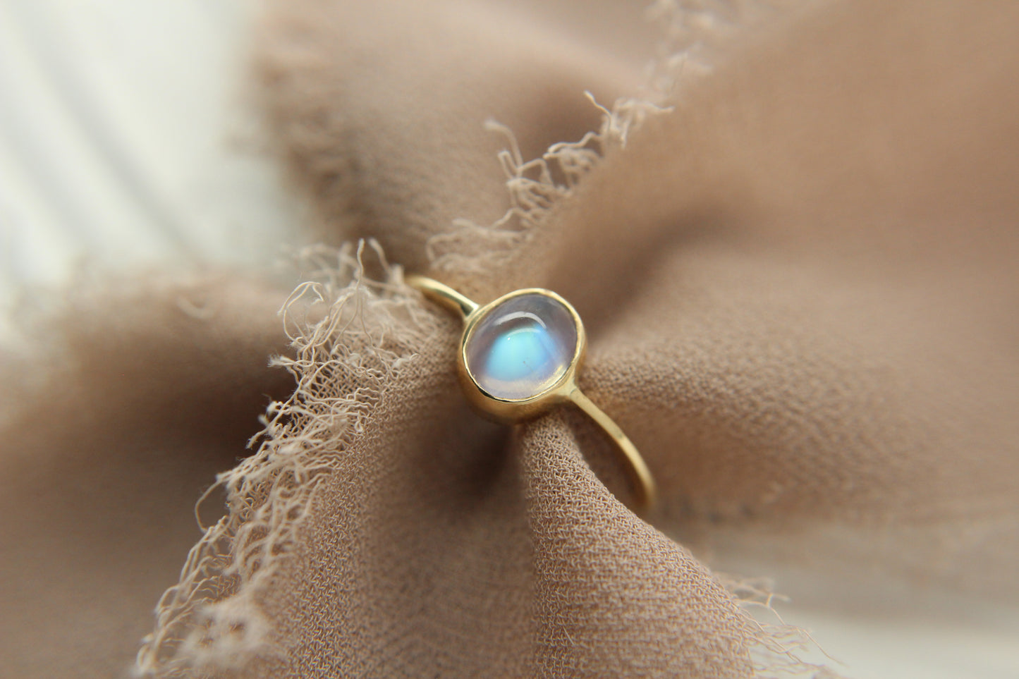 Rainbow Moonstone “Eden” Ring