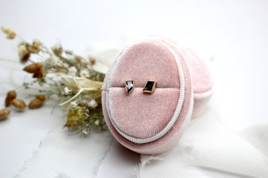 "Iris" Geometric Mis-Match Spinel Studs