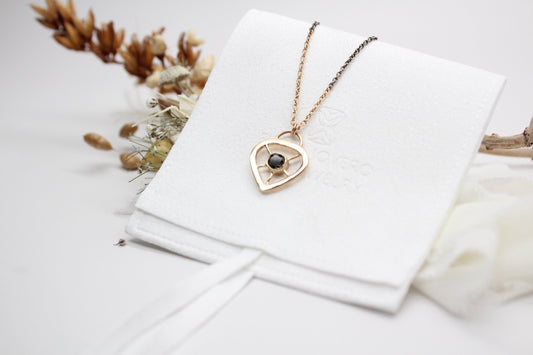 Black Diamond "Blair" Necklace