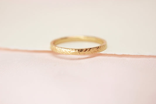 2mm Textured "Wheat" Band