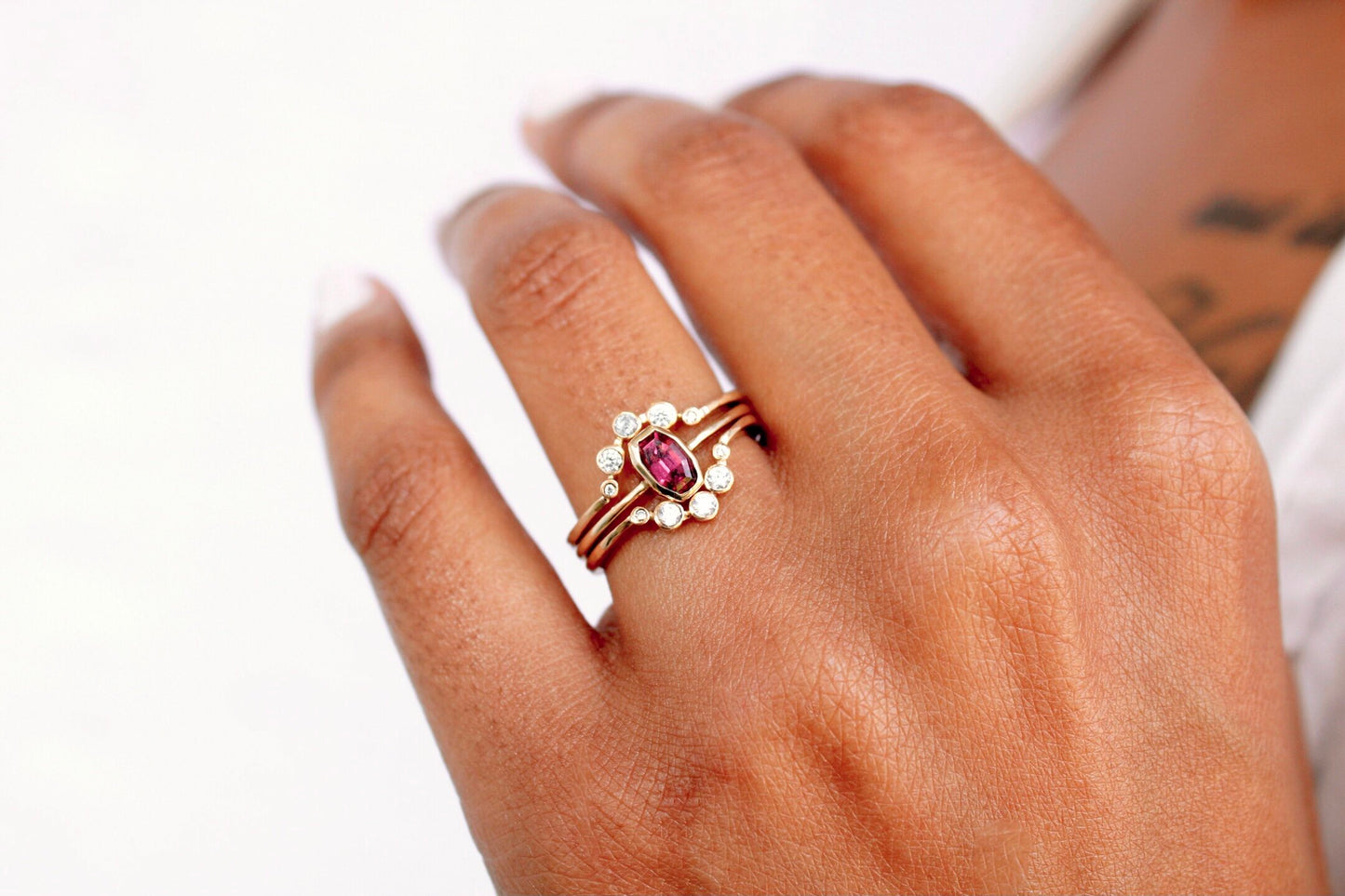 "Eden" Ring - Purple Tourmaline