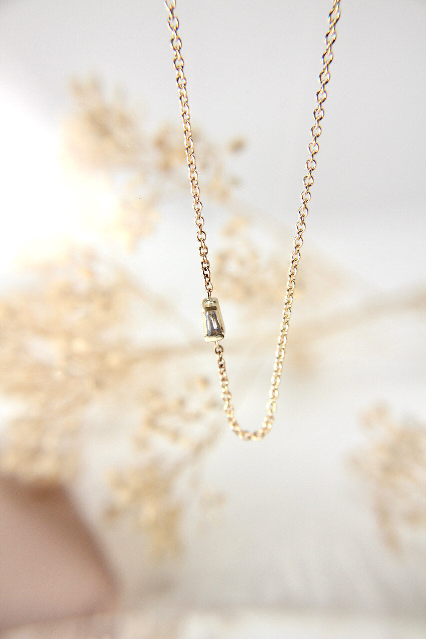 Diamond "Cassia" Baguette Layering Necklace