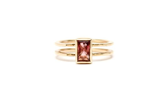 14k “Zali” Ring - Pink Tourmaline