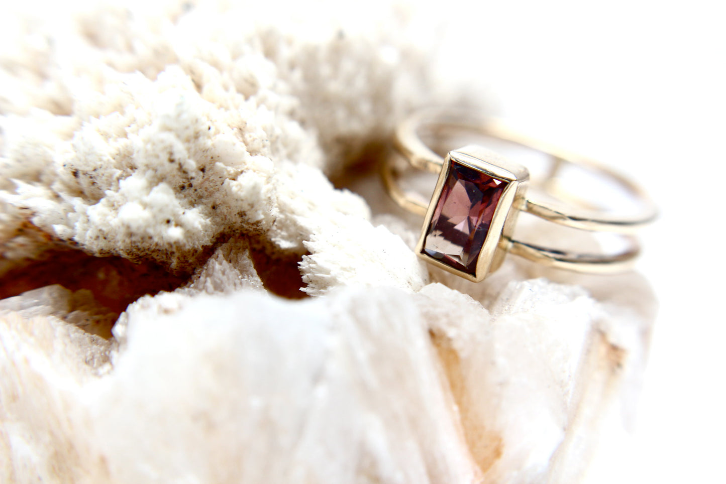 14k “Zali” Ring - Pink Tourmaline